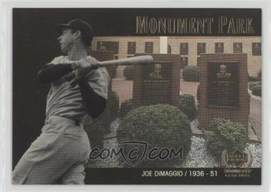 2000 Upper Deck Yankee Legends - Monument Park #MP4 - Joe DiMaggio