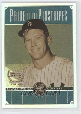 2000 Upper Deck Yankee Legends - Pride of the Pinstripes #PP2 - Mickey Mantle