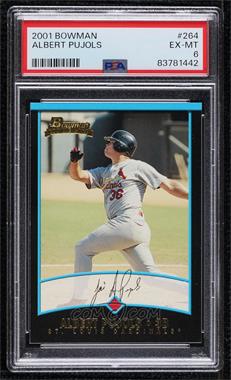 2001 Bowman - [Base] #264 - Albert Pujols [PSA 6 EX‑MT]