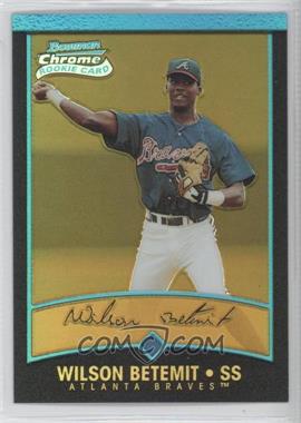 2001 Bowman Chrome - [Base] - Gold Refractor #143 - Rookie Refractors - Wilson Betemit /99