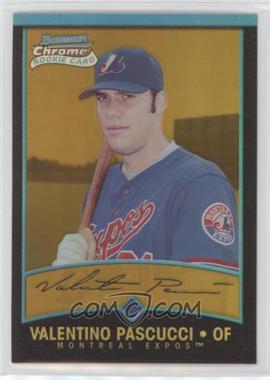 2001 Bowman Chrome - [Base] - Gold Refractor #180 - Rookie Refractors - Val Pascucci /99