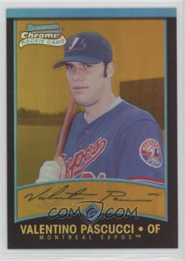 2001 Bowman Chrome - [Base] - Gold Refractor #180 - Rookie Refractors - Val Pascucci /99