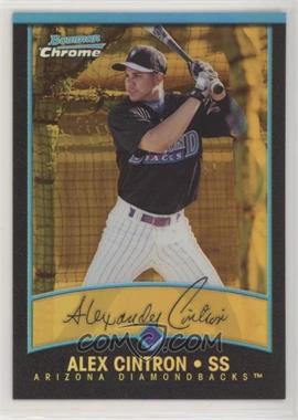 2001 Bowman Chrome - [Base] - Gold Refractor #215 - Alex Cintron /99