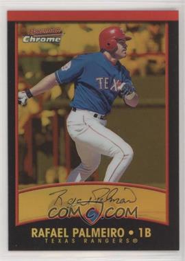 2001 Bowman Chrome - [Base] - Gold Refractor #28 - Rafael Palmeiro /99