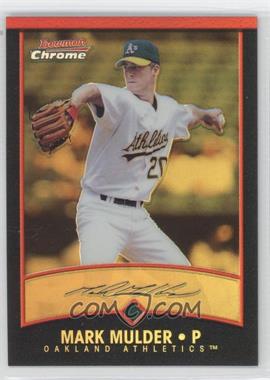 2001 Bowman Chrome - [Base] - Gold Refractor #8 - Mark Mulder /99