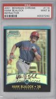 Rookie Refractors - Hank Blalock [PSA 9 MINT]