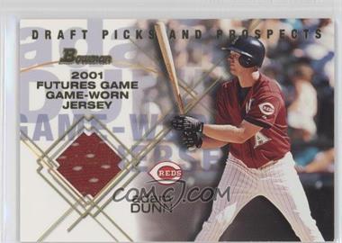 2001 Bowman Draft Picks & Prospects - Futures Game Relics #FGR-AD - Adam Dunn