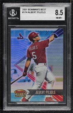 2001 Bowman's Best - [Base] #174 - Albert Pujols /2999 [BGS 8.5 NM‑MT+]