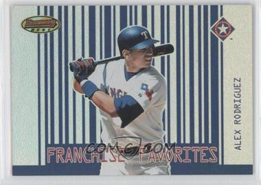 2001 Bowman's Best - Franchise Favorites #FF-AR - Alex Rodriguez