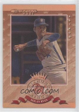 2001 Donruss - All-Time Diamond Kings - Studio Series #ATDK-5 - Nolan Ryan /250