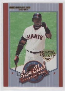 2001 Donruss - [Base] - Baseball's Best Bronze #202 - Fan Club - Barry Bonds