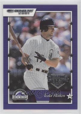 2001 Donruss - [Base] - Baseball's Best Silver #12 - Todd Helton