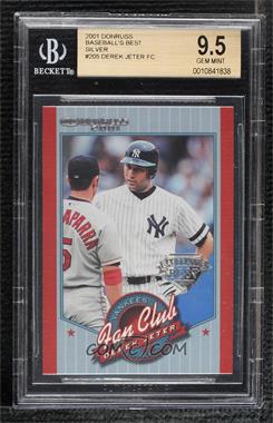 2001 Donruss - [Base] - Baseball's Best Silver #205 - Fan Club - Derek Jeter [BGS 9.5 GEM MINT]