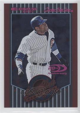 2001 Donruss - [Base] - Stat Line Career #217 - Fan Club - Sammy Sosa /244