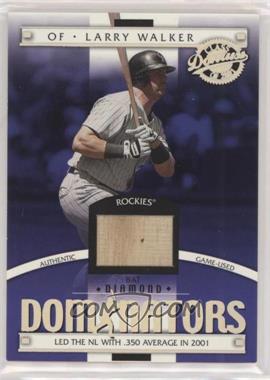 2001 Donruss Class Of 2001 - Dominators - Materials #DM-15 - Larry Walker /725