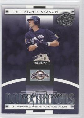 2001 Donruss Class Of 2001 - Dominators #DM-25 - Richie Sexson