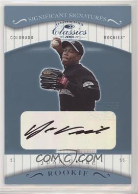 2001 Donruss Classics - [Base] - Significant Signatures #147 - Juan Uribe