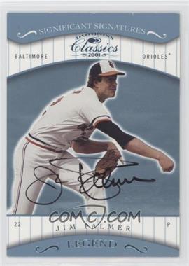 2001 Donruss Classics - [Base] - Significant Signatures #168 - Jim Palmer