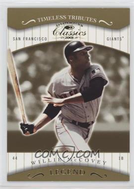 2001 Donruss Classics - [Base] - Timeless Tributes #165 - Willie McCovey /100