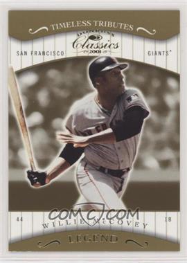 2001 Donruss Classics - [Base] - Timeless Tributes #165 - Willie McCovey /100