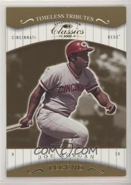 2001 Donruss Classics - [Base] - Timeless Tributes #166 - Joe Morgan /100