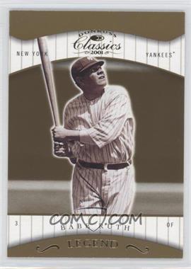 2001 Donruss Classics - [Base] #180 - Babe Ruth /1755