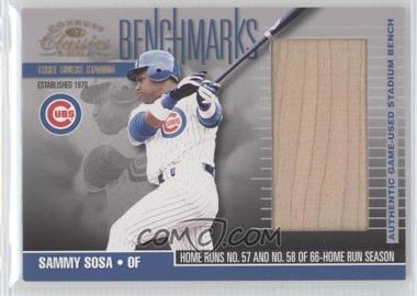 2001 Donruss Classics - BenchMarks #BM-10 - Sammy Sosa