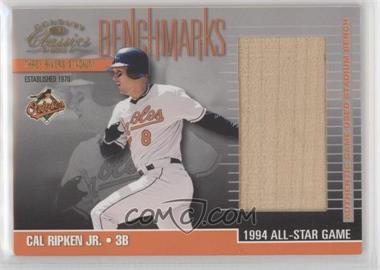 2001 Donruss Classics - BenchMarks #BM-18 - Cal Ripken Jr.