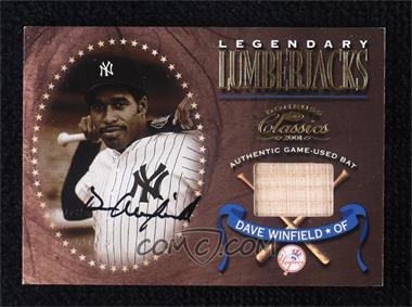 2001 Donruss Classics - Legendary Lumberjacks - Autographs #LL-31 - Dave Winfield