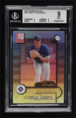 2001 Donruss Elite - [Base] #250 - Mark Teixeira /1000 [BGS 9 MINT]