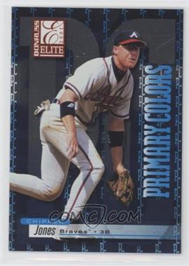 2001 Donruss Elite - Primary Colors - Blue #PC-4 - Chipper Jones /200