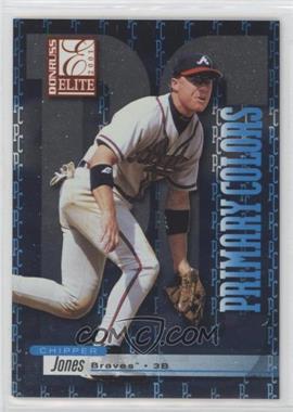 2001 Donruss Elite - Primary Colors - Blue #PC-4 - Chipper Jones /200 [EX to NM]