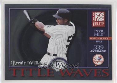 2001 Donruss Elite - Title Waves #TW-26 - Bernie Williams /1998