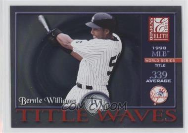 2001 Donruss Elite - Title Waves #TW-26 - Bernie Williams /1998