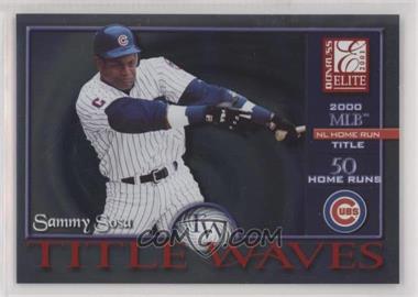 2001 Donruss Elite - Title Waves #TW-8 - Sammy Sosa /2000