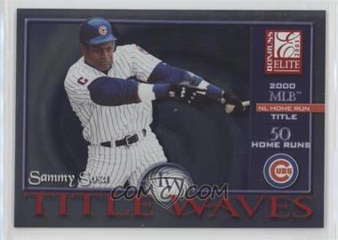 2001 Donruss Elite - Title Waves #TW-8 - Sammy Sosa /2000