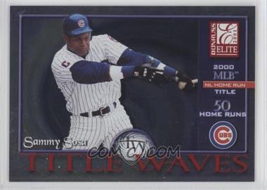 2001 Donruss Elite - Title Waves #TW-8 - Sammy Sosa /2000