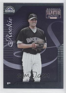 2001 Donruss Signature Series - [Base] - Signature Proof #216 - Tim Christman /25