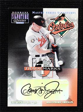2001 Donruss Signature Series - Team Trademarks - Master Series Signatures #_CARI - Cal Ripken Jr.