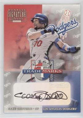 2001 Donruss Signature Series - Team Trademarks #_GASH - Gary Sheffield /194