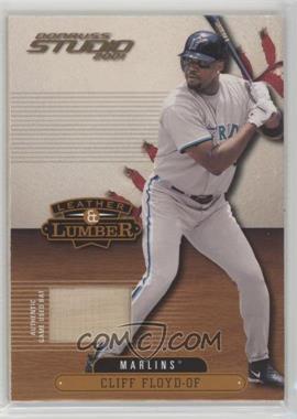 2001 Donruss Studio - Leather & Lumber #LL-11 - Cliff Floyd