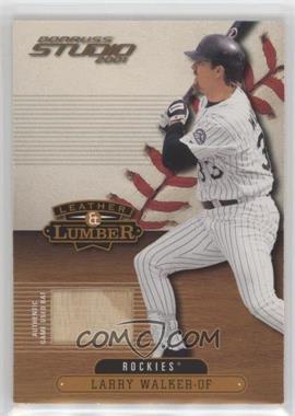 2001 Donruss Studio - Leather & Lumber #LL-17 - Larry Walker