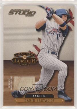 2001 Donruss Studio - Leather & Lumber #LL-27 - Darin Erstad