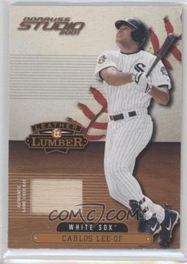 2001 Donruss Studio - Leather & Lumber #LL-41 - Carlos Lee