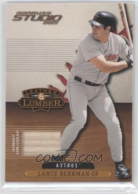 2001 Donruss Studio - Leather & Lumber #LL-47 - Lance Berkman