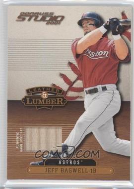 2001 Donruss Studio - Leather & Lumber #LL-8 - Jeff Bagwell