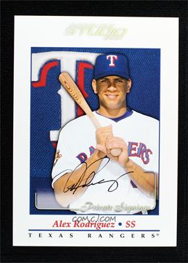 2001 Donruss Studio - Private Signings #_ALRO - Alex Rodriguez