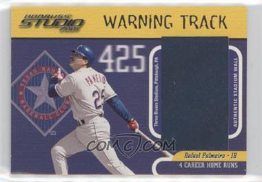 2001 Donruss Studio - Warning Track #WT-2 - Rafael Palmeiro