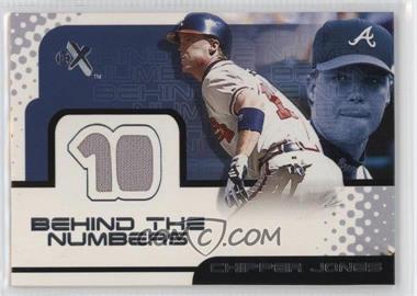 2001 EX - Behind the Numbers Jerseys #_CHJO - Chipper Jones
