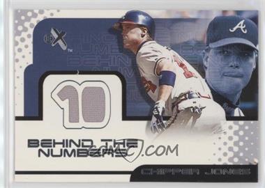 2001 EX - Behind the Numbers Jerseys #_CHJO - Chipper Jones